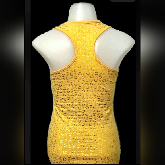 Guess Yellow/Gold with Silver G's Tank - Picture 2 of 7